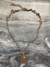 Load image into Gallery viewer, Saint Therese of Liseux Solid Bronze Necklace
