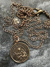 Load image into Gallery viewer, Saint Joseph Solid Bronze Necklace
