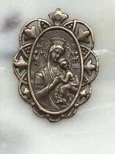 Load image into Gallery viewer, Our Lady of Perpetual Help Medal: 1539 Antique Bronze Reproduction
