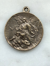 Load image into Gallery viewer, Medal - Guardian Angel - Bronze or Sterling Silver - Antique Reproduction 1535 CeCeAgnes Rosary Parts
