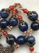 Load image into Gallery viewer, Saint Cecilia Chaplet - Sodalite  - Bronze CeCeAgnes
