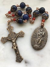 Load image into Gallery viewer, Saint Cecilia Chaplet - Sodalite  - Bronze CeCeAgnes
