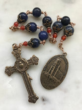 Load image into Gallery viewer, Saint Cecilia Chaplet - Sodalite  - Bronze CeCeAgnes
