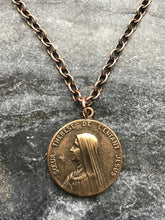 Load image into Gallery viewer, Saint Therese of Liseux Solid Bronze Necklace
