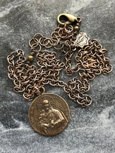 Load image into Gallery viewer, Sacred Heart of Jesus Solid Bronze Necklace
