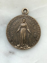 Load image into Gallery viewer, Miraculous Medal - Bronze - Antique Reproduction 1547 CeCeAgnes Rosary Parts
