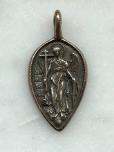Load image into Gallery viewer, Medal - Guardian Angel - Bronze or Sterling Silver - Antique Reproduction 1433 CeCeAgnes Rosary Parts

