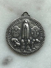 Load image into Gallery viewer, Our Lady of Fatima Medal: 1396 Bronze or Sterling Silver Antique Reproduction
