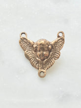 Load image into Gallery viewer, Angel Cherub Rosary Centerpiece - Bronze or Sterling Silver - Antique Reproduction 901 CeCeAgnes Rosary Parts
