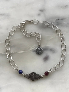 Consecration Anklet - All Sterling - Wire-wrapped CeCeAgnes