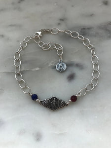 Consecration Anklet - All Sterling - Wire-wrapped CeCeAgnes