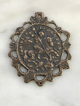 Load image into Gallery viewer, Medal - Saint George - Bronze or Sterling Silver - Antique Reproduction 179 CeCeAgnes Rosary Parts
