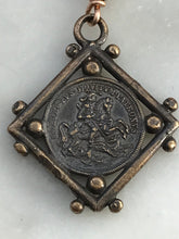 Load image into Gallery viewer, Medal - Saint George - Bronze or Sterling Silver - Antique Reproduction 1110 CeCeAgnes Rosary Parts
