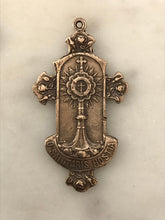 Load image into Gallery viewer, Behold, The Bread of Angels Medal -  Bronze - 655 CeCeAgnes Rosary Parts
