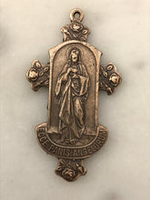 Load image into Gallery viewer, Behold, The Bread of Angels Medal -  Bronze - 655 CeCeAgnes Rosary Parts
