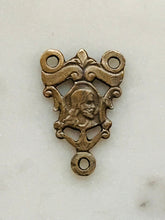Load image into Gallery viewer, Jesus and Mary Rosary Center - Bronze - 451 CeCeAgnes Rosary Parts
