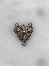 Load image into Gallery viewer, Petite Rosary Centerpiece - Bronze  - Antique Reproduction 1288 CeCeAgnes Rosary Parts
