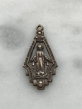Load image into Gallery viewer, Miraculous Medal - Bronze or Sterling Silver - Antique Reproduction 1136 CeCeAgnes Rosary Parts
