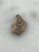 Load image into Gallery viewer, Tiny Rose Miraculous Medal - Bronze  - Antique Reproduction 707 CeCeAgnes Rosary Parts
