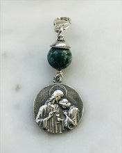 Load image into Gallery viewer, Holy Communion - Saint John Bag Charm - Zipper Pull - All Sterling Silver CeCeAgnes
