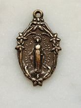 Load image into Gallery viewer, Miraculous Medal - Sterling Silver - Antique Reproduction 1493 CeCeAgnes Rosary Parts
