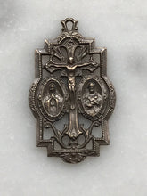 Load image into Gallery viewer, JMJ Medal - Bronze or Sterling Silver - Antique Reproduction 1251 CeCeAgnes Rosary Parts
