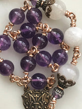 Load image into Gallery viewer, Stella Maris Chaplet - Bronze - Amethyst and Moonstone CeCeAgnes
