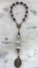 Load image into Gallery viewer, Stella Maris Chaplet - Bronze - Amethyst and Moonstone CeCeAgnes
