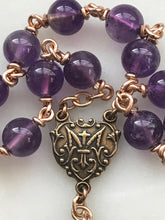 Load image into Gallery viewer, Stella Maris Chaplet - Bronze - Amethyst and Moonstone CeCeAgnes
