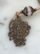 Load image into Gallery viewer, Saint Anne Chaplet - Grandmother&#39;s Chaplet - Bronze and Aquamarine - Saint Ann CeCeAgnes
