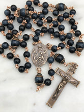 Load image into Gallery viewer, Blue Tiger Eye Rosary - Bronze - OL of Good Hope CeCeAgnes
