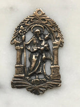Load image into Gallery viewer, Medal - Saint Joseph - Bronze or Sterling Silver - Antique Reproduction 081 CeCeAgnes Rosary Parts
