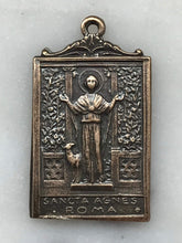 Load image into Gallery viewer, Saint Agnes Medal -  Bronze - 1255 CeCeAgnes Rosary Parts

