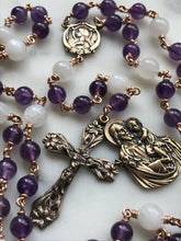 Load image into Gallery viewer, Saint Joseph Chaplet - Bronze - Amethyst and Moonstone CeCeAgnes
