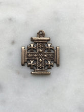 Load image into Gallery viewer, Jerusalem Cross Medal -  Bronze - 1316 CeCeAgnes Rosary Parts
