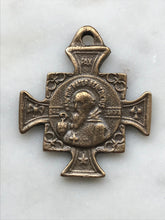 Load image into Gallery viewer, Saint Benedict Medal -  Bronze - 1385 CeCeAgnes Rosary Parts
