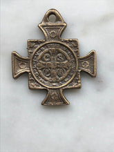 Load image into Gallery viewer, Saint Benedict Medal -  Bronze - 1385 CeCeAgnes Rosary Parts
