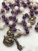Load image into Gallery viewer, Saint Joseph Chaplet - Bronze - Amethyst and Moonstone CeCeAgnes
