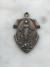 Load image into Gallery viewer, Assumption of Mary Medal -  Bronze - 585 CeCeAgnes Rosary Parts

