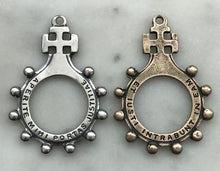 Load image into Gallery viewer, Antique Replica Finger Rosary  Bronze One Decade Ring Rosary Parts
