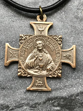 Load image into Gallery viewer, Sacred Heart Medal: Bronze Car Rearview Mirror Charm
