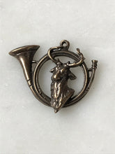 Load image into Gallery viewer, Medal - Saint Hubert - Bronze or Sterling Silver - Antique Reproduction 1262 CeCeAgnes Rosary Parts
