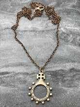 Load image into Gallery viewer, Rosary Ring Solid Bronze Necklace
