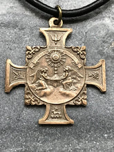 Load image into Gallery viewer, Sacred Heart Medal: Bronze Car Rearview Mirror Charm

