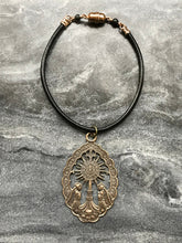 Load image into Gallery viewer, Angels Adoration Medal: Bronze Car Mirror Charm
