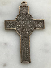 Load image into Gallery viewer, First Communion Cross Pendant: 1590  Bronze Eucharist Medal

