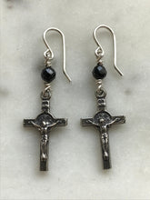 Load image into Gallery viewer, Saint Benedict Sterling Silver Earrings - CeCeAgnes
