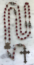 Load image into Gallery viewer, Beautiful Crystal Rosary - Bronze  - Wire-Wrapped - Marian Auspice CeCeAgnes
