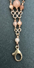 Load image into Gallery viewer, The Blessed Virgin Mary Bracelet - Solid Bronze and Orange Moonstone
