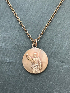 Saint Andrew Solid Bronze Necklace